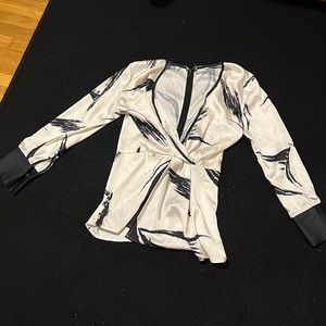 Satin Printed Blouse